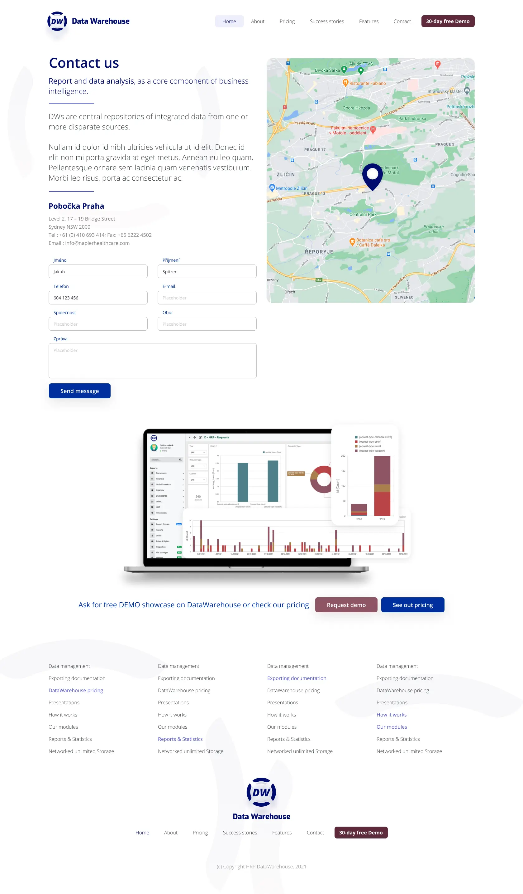 DataWarehouse Contact & Demo